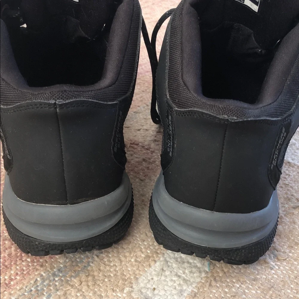 Skechers Black Slip-Ins Hands Free Relaxed Fit Meroe-Pikeman Boots size 9.5
